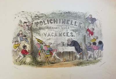 Lot 81 - 1850 Polichinelle Prenant Ses Vacances, Paris, c.1850