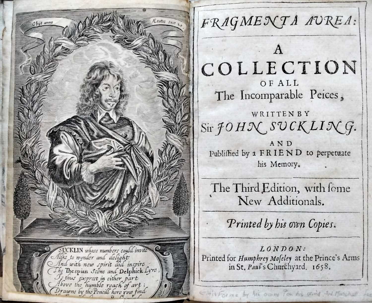 Lot 69 - 1659 Suckling (Sir John). The Last Remains of