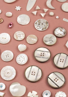 Lot 653 - Fashion Buttons. A collection of approximately 620 fashion buttons, mostly early 20th century