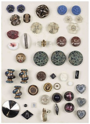 Lot 650 - Fashion Buttons. A collection of approximately 500 fashion buttons, mostly early 20th century