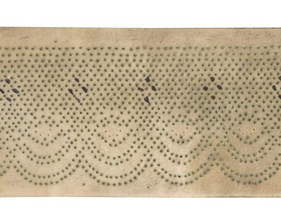 Lot 750 - Lace Prickings. A collection of lace prickings, 19th century