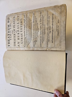 Lot 599 - Parkinson (John). Theatrum Botanicum, 1640
