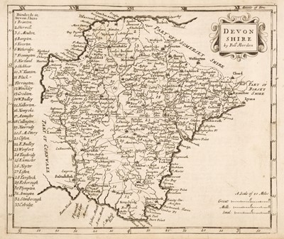 Lot 25 - British County Maps. A collection of approximately 100 maps, 17th - 19th century