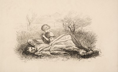 Lot 262 - Millais (John Everett, 1829-1896). Summer Indolence, 1861, etching