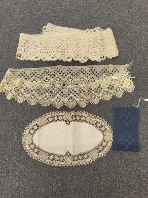 Lot 751 - Lace Stole. A Buckinghamshire lace stole, 1st half 19th century, & other lace