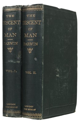 Lot 537 - Darwin (Charles). The Descent of Man, 2 volumes, 1st edition, 2nd issue, London: John Murray, 1871