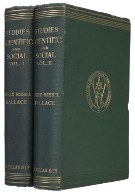 Lot 629 - Wallace (Alfred Russel). Studies Scientific & Social, 2 volumes, 1st edition, 1900