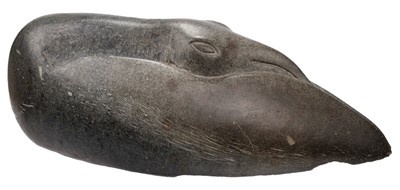 Lot 556 - Greenland Carving. A large stone Inuit carving of a bird