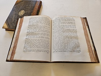 Lot 330 - Reposati (Rinaldo). Della Zecca di Gubbio e delle gest de conti, e Duchi di Urbino, 1772-73