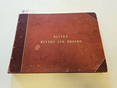 Lot 283 - Davies (George Christopher). The Scenery of the Broads and Rivers of Norfolk..., 1883 - 84