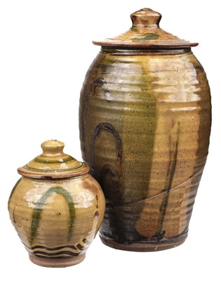 Lot 520 - Bowen (Clive, 1943 -). A tall lidded earthenware storage jar