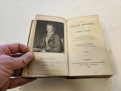 Lot 340 - Clare (John). The Village Minstrel, and Other Poems, 2 volumes, 1st ed., 1821