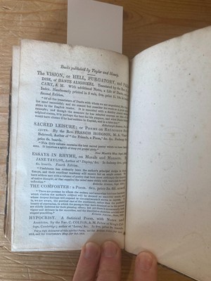 Lot 340 - Clare (John). The Village Minstrel, and Other Poems, 2 volumes, 1st ed., 1821