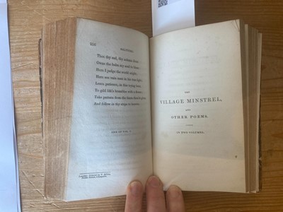 Lot 340 - Clare (John). The Village Minstrel, and Other Poems, 2 volumes, 1st ed., 1821