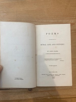 Lot 340 - Clare (John). The Village Minstrel, and Other Poems, 2 volumes, 1st ed., 1821