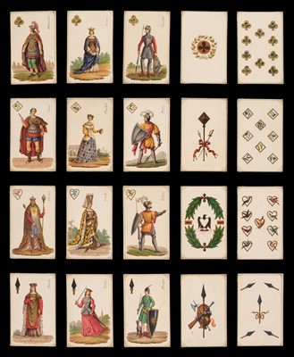 Lot 366 - French playing cards. Cartes Historiques, Paris: Mlle Hautot & M. Paris, circa 1865