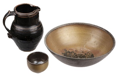 Lot 534 - Leach Pottery. A Leach Pottery soda glazed 'extra large' stoneware bowl