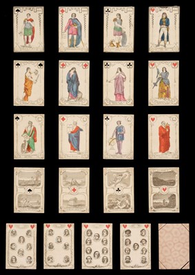 Lot 368 - French playing cards. Educational pack, Firmin-Didot frères et Cie (?), 1858