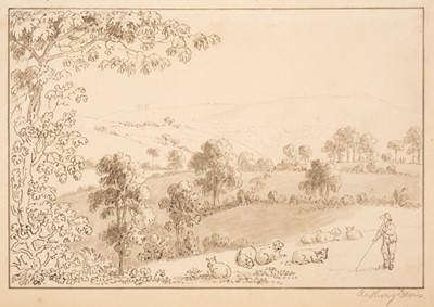Lot 39 - Devis (Anthony Thomas, 1729-1817). Above Larbrook, pencil on wove paper