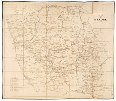 Lot 66 - India. Map of Mysore. Govt. Photozinco Office, Poona, 1921