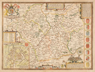Lot 81 - Leicestershire. Speed (John), Leicester both County and Cities described..., 1676