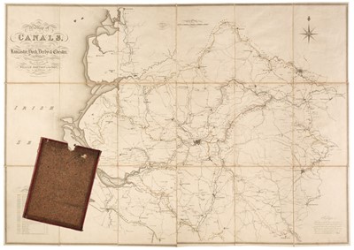 Lot 77 - Johnson (William and Son). A Map of Several Canals..., Lancaster, Derby, York & Chester, 1825