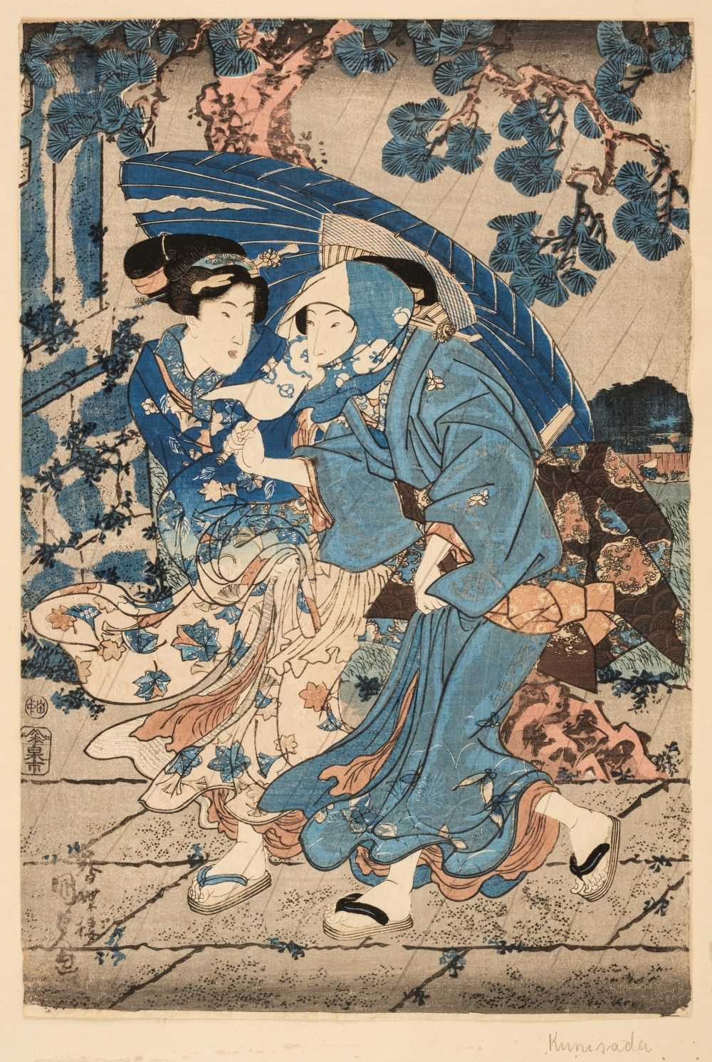 Lot 251 - Attributed to Kunisada (1786-1865). Two