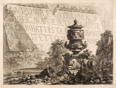 Lot 73 - Piranesi (Giovanni Battista, 1720-1778). Vedute di Roma disegnate ed incise da Giambattista Piranesi..., 1748