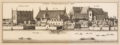 Lot 66 - Hollar (Wenceslaus Von Prachna, 1607-1677). Westminster from the River, 1647, etching