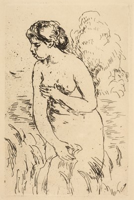 Lot 384 - Renoir (Pierre Auguste, 1841-1919). Baigneuse, 1910, etching on cream laid paper