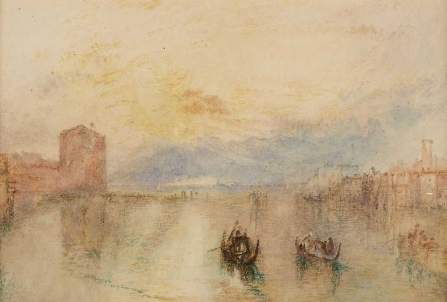 Lot 198 - After Turner (Joseph Mallord, 1775-1851). The Canale della Guidecca, Venice, watercolour