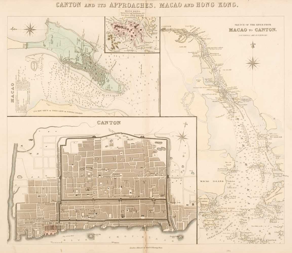 Lot 32 - Canton. Stanford (Edward, publisher), Canton and its Approaches, Macao and Hong Kong, circa 1855
