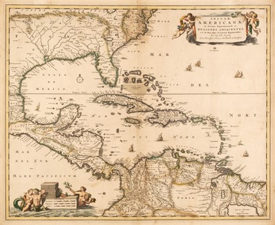 Lot 130 - West Indies. Visscher (Nicholas), Insulae Americanae in Oceano Septentrionali..., circa 1680