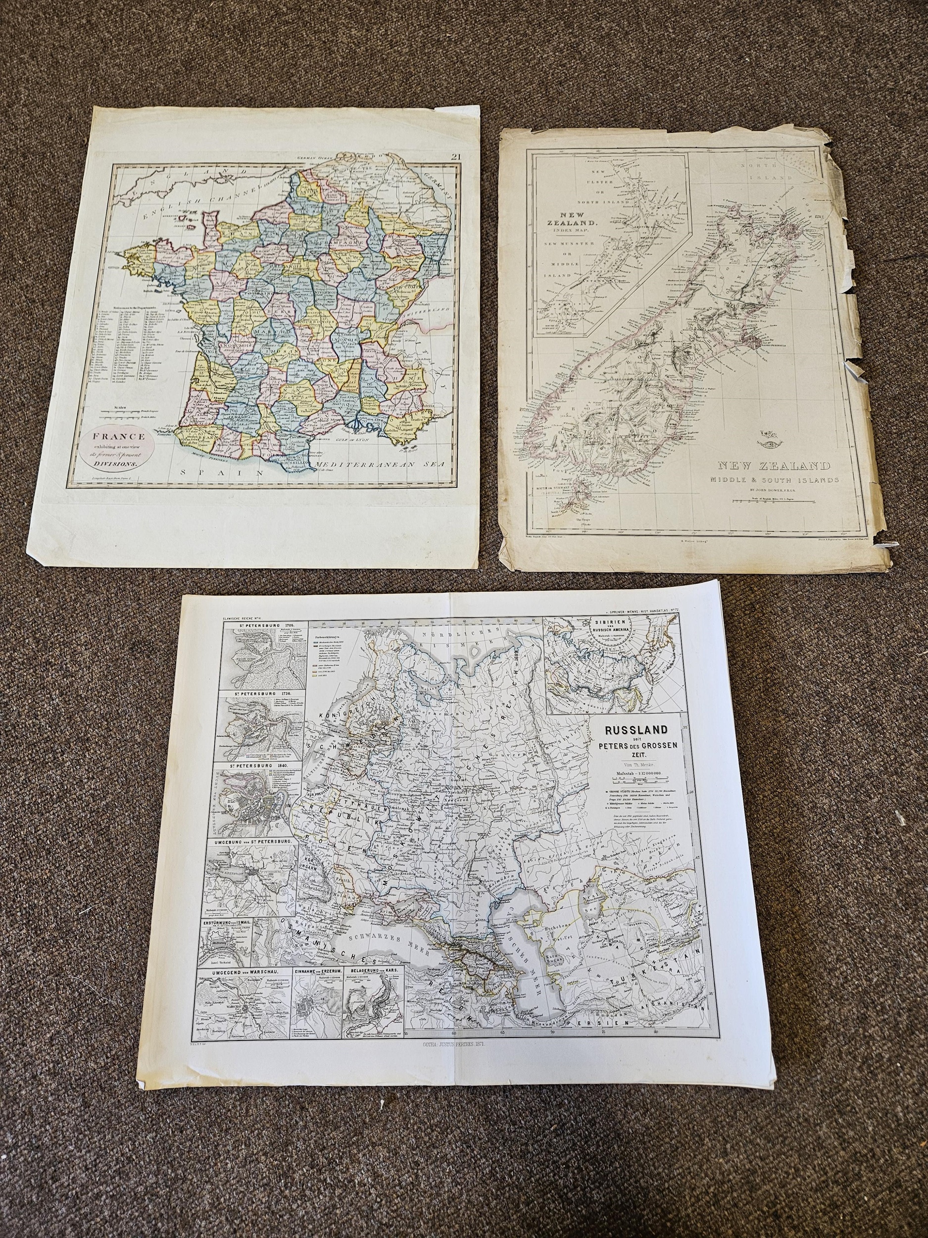 Lot 55 - Foreign Maps. A collection of approximately