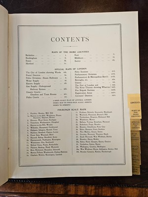 Lot 279 - Bacon (G. W. publisher). Bacon's Large Scale Atlas of London and Suburbs..., circa 1920s