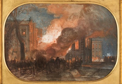 Lot 100 - Müller (William James, 1812-1845). The Burning of the Mansion House, Bristol, circa 1831