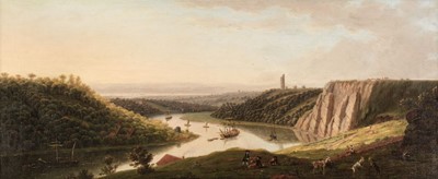Lot 93 - Smith of Derby (Thomas, 1721-1767). View of Shipping on the River Avon..., oil