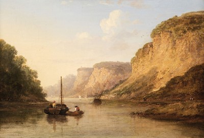 Lot 121 - Stanley (Caleb Robert, 1795-1868). Rocks on the Avon at Clifton