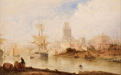 Lot 114 - Clarkson Stanfield (William, 1793-1867). Bristol, from the South, 1854