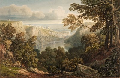 Lot 111 - Jackson (Samuel, 1794-1869). The Avon Gorge with St Vincent’s Rocks, watercolour