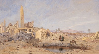 Lot 203 - Dillon (Frank, 1823-1909).  Karnak, 1855, watercolour