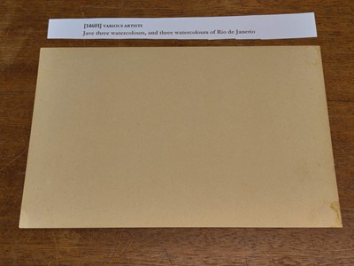 Lot 193 - Views of Java and Rio de Janeiro, watercolour paintings and drawings, 1835