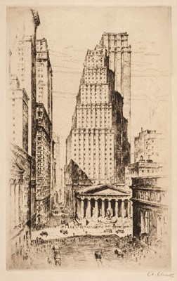 Lot 401 - Schultz (Anton, 1894-1977). Wall Street Giants, circa 1929, etching