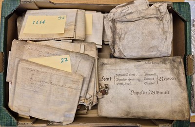 Lot 225 - Vellum Deeds. A group of 25 assorted vellum deeds, 17th/19th century