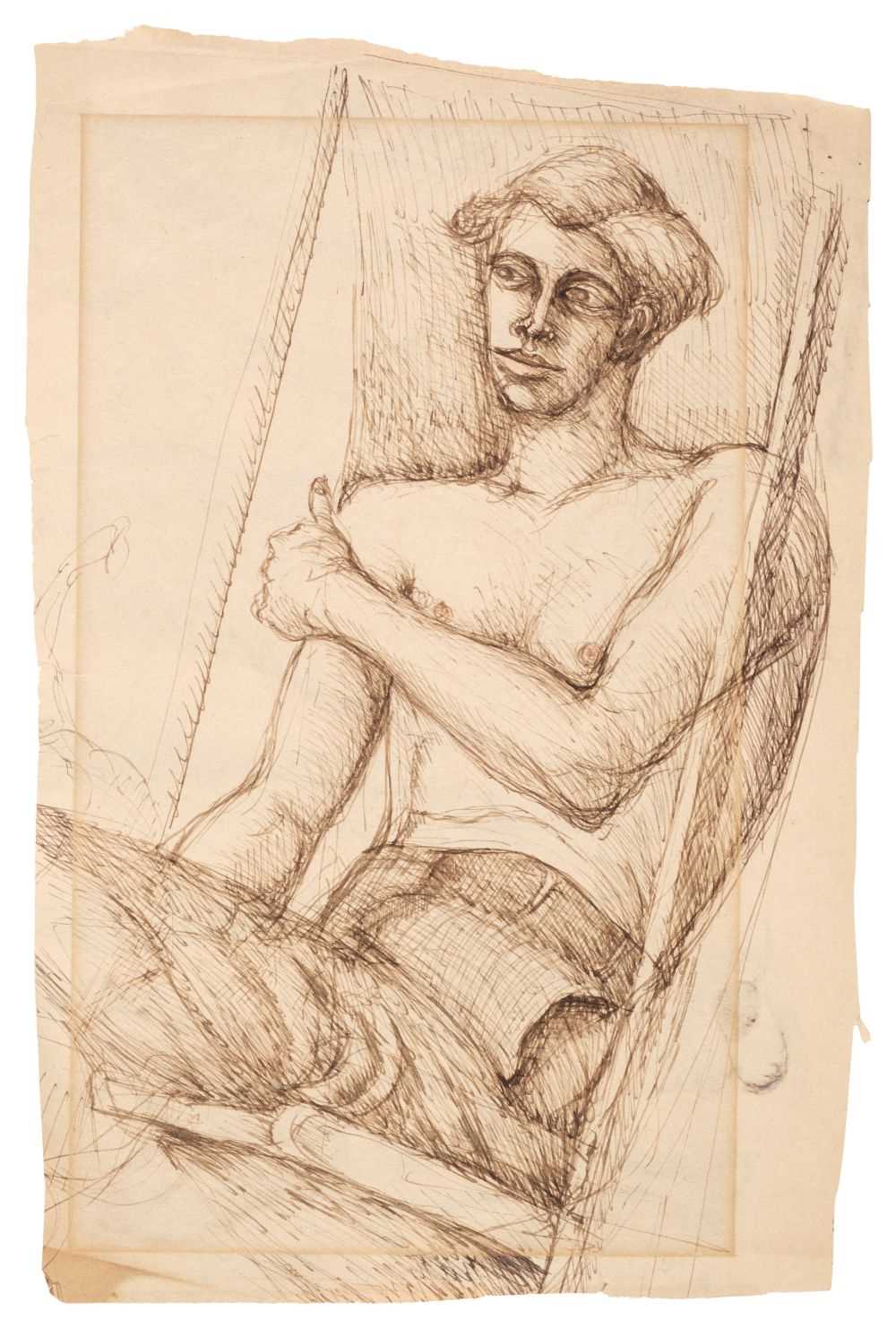 Lot 339 - Welch (Denton, 1915-1948). Portrait of Noel Cousins, circa 1940s