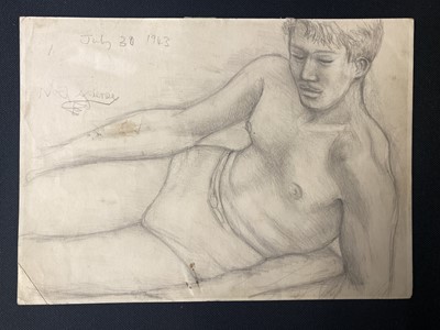Lot 339 - Welch (Denton, 1915-1948). Portrait of Noel Cousins, circa 1940s