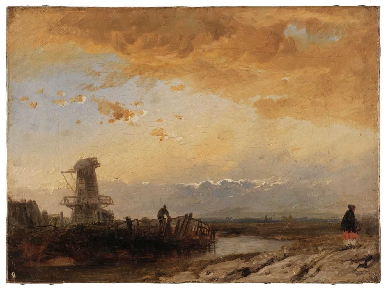 Lot 130 - Pyne (James Baker, 1800-1870). Windmill,