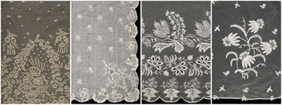 Lot 758 - Lace. A large veil, & other hand-made lace items, 19th or early 20th century