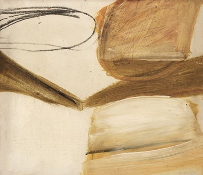 Lot 302 - Blackburn (John, 1932-2022). Composition, circa 1964, oil on board