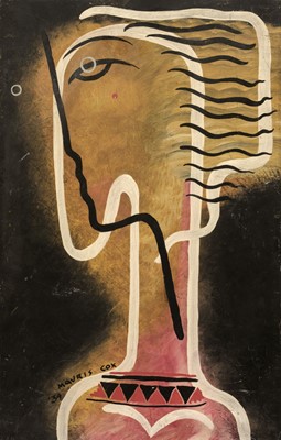 Lot 286 - Cox (Morris, 1903-1998). Head Rhythm, 1934, Tempera on board